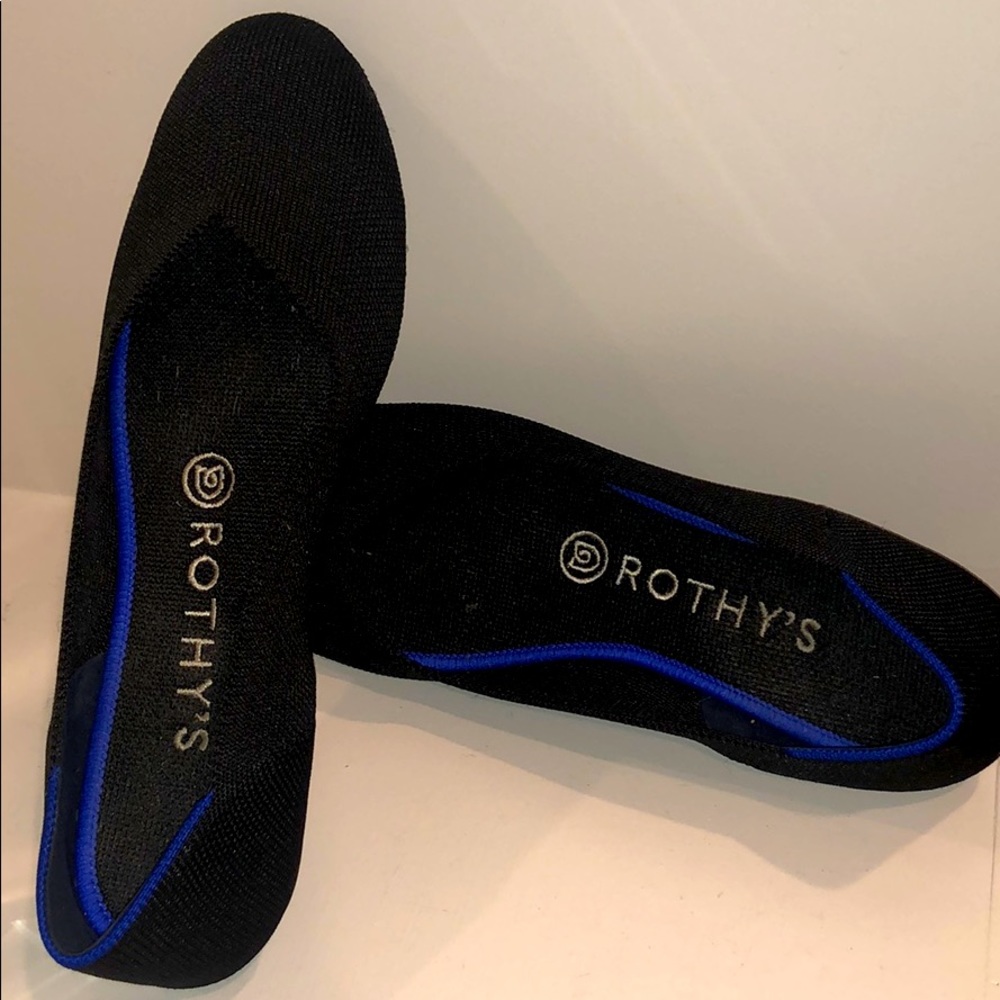 Rothy’s Black Woven Ballet Flats